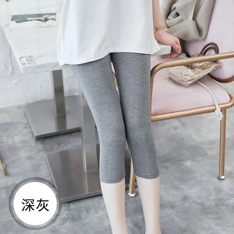 Cotton Stretch Elastic Leggings