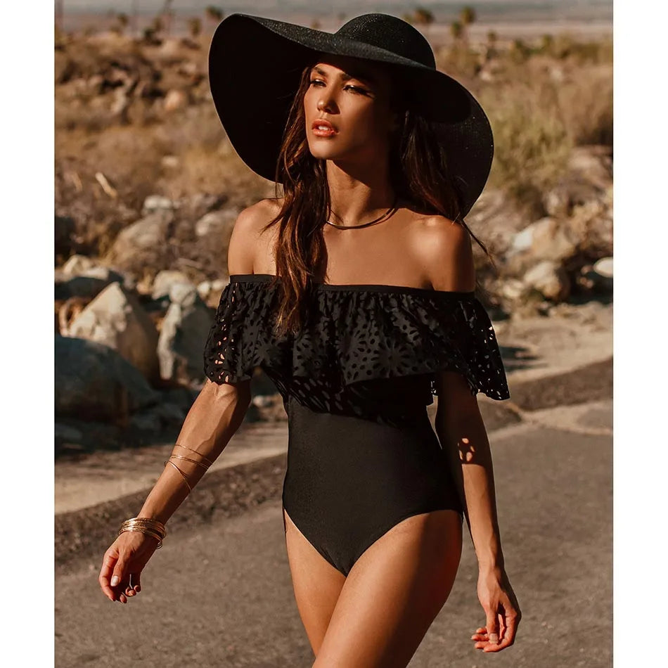 Off The Shoulder One Piece Swimwear