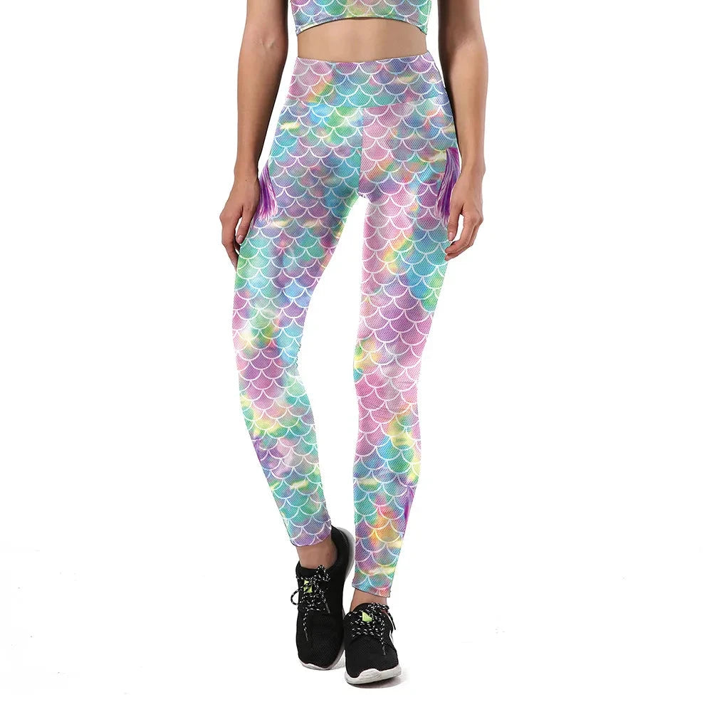 Colorful Mermaid Leggings