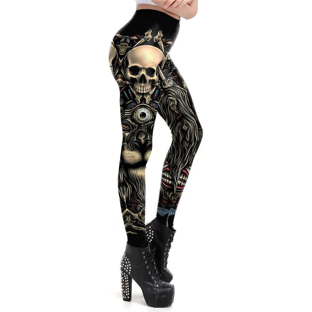 Fashion Design Steampunk Leggings