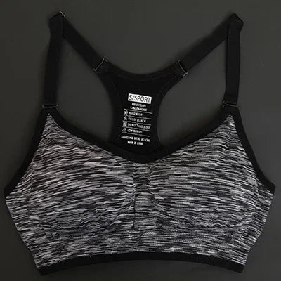 Adjustable Spaghetti Straps Padded Sports Bra