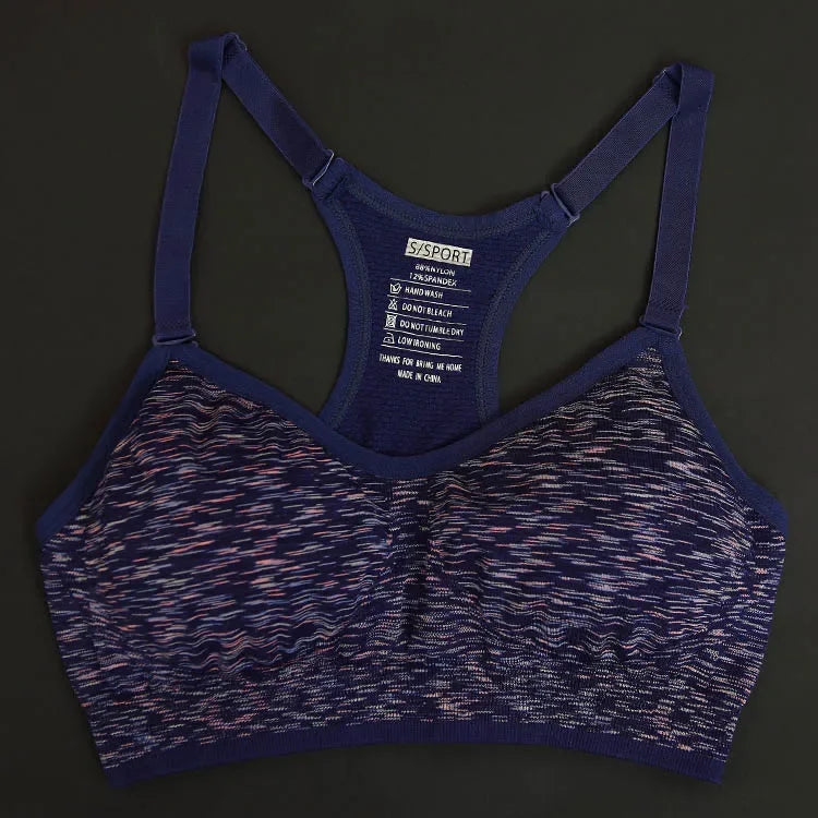 Adjustable Spaghetti Straps Padded Sports Bra