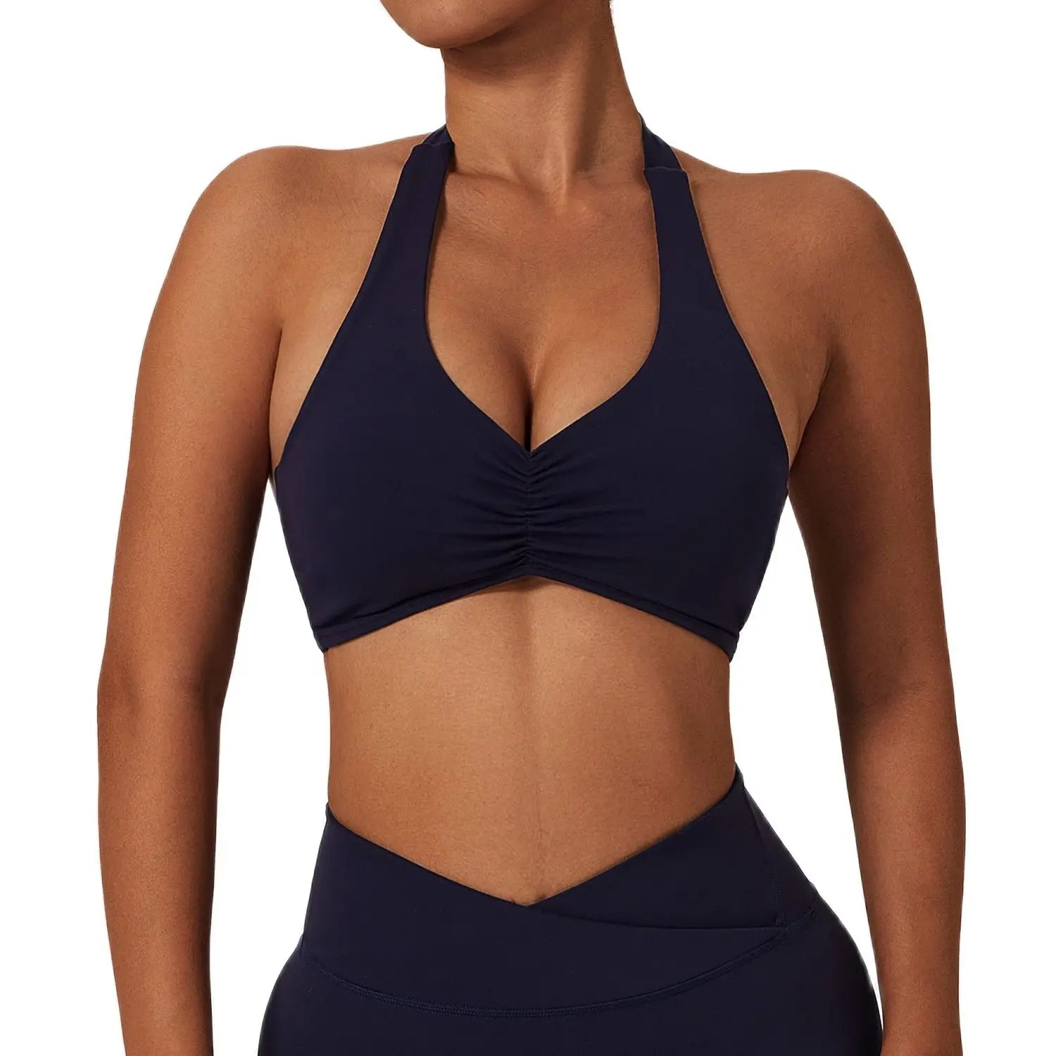 NCLAGEN Women Halter Sports Bra