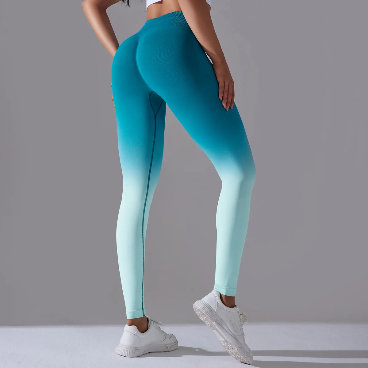 Breathable Ombre Colour Fitness Leggings