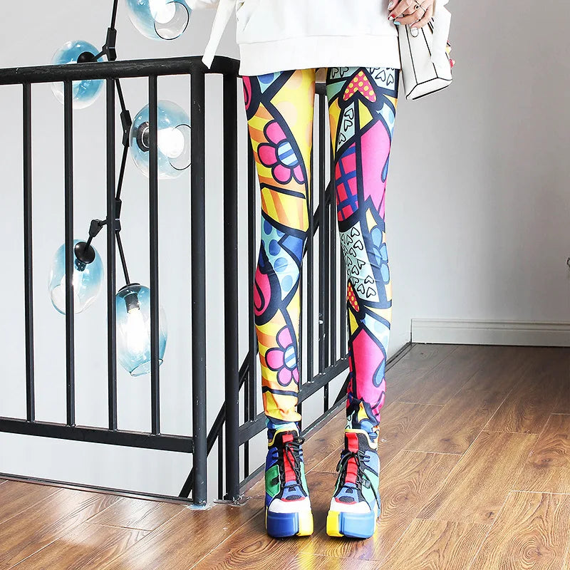 Casual and Colorful Fashion Leggings