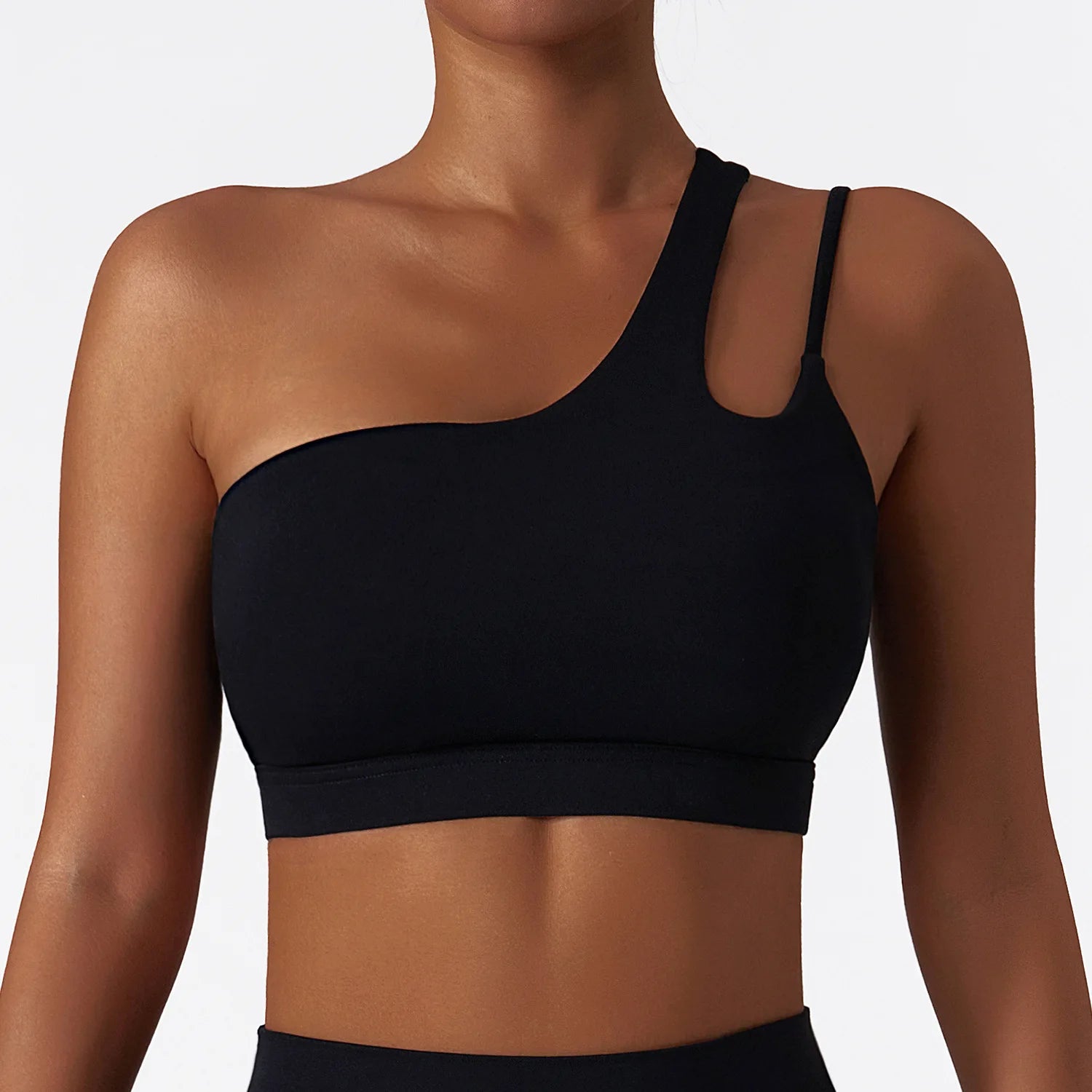 One Shoulder Sports Bra