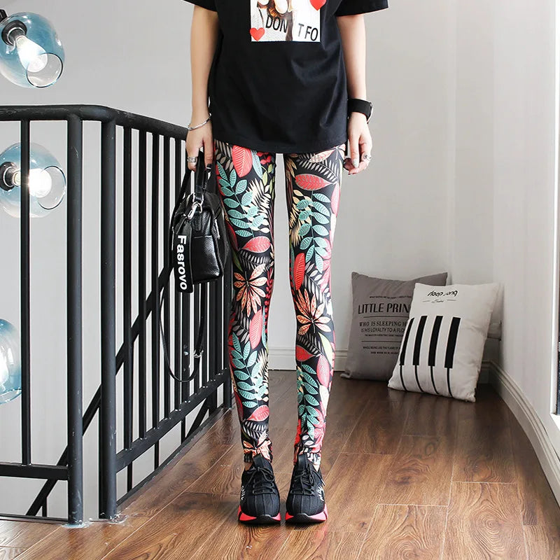 Casual and Colorful Fashion Leggings