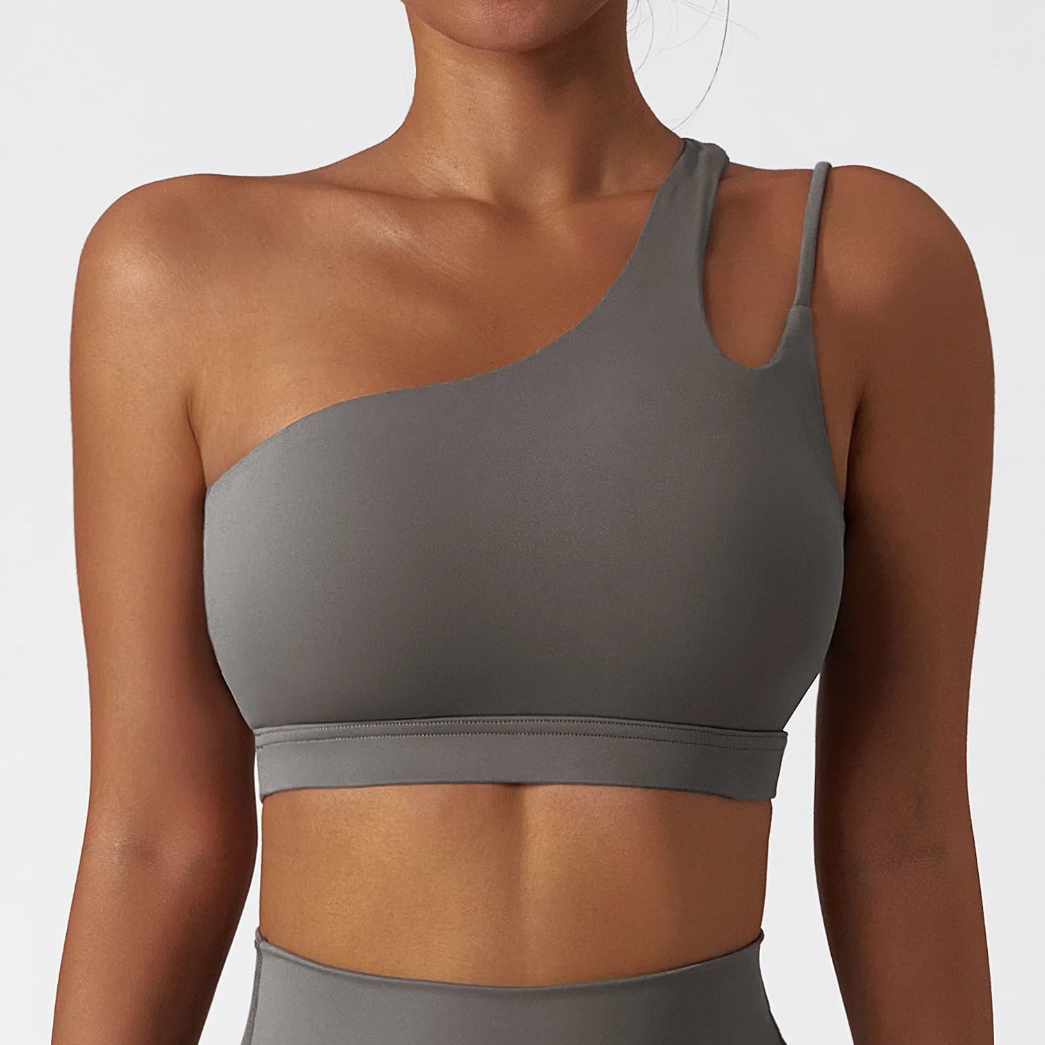 One Shoulder Sports Bra