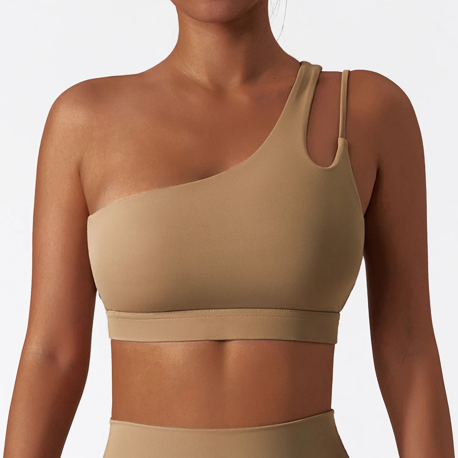 One Shoulder Sports Bra